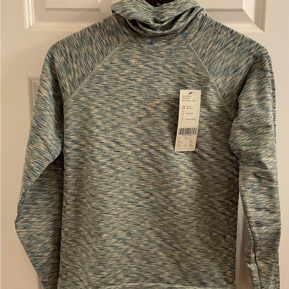 Sweaty Betty Spacedye Hooded Baselayer Top - NWT - Size Medium - Terrain Green - Picture 4 of 12